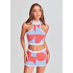 SER.O.YA Zeri Top in Light Blue Coral